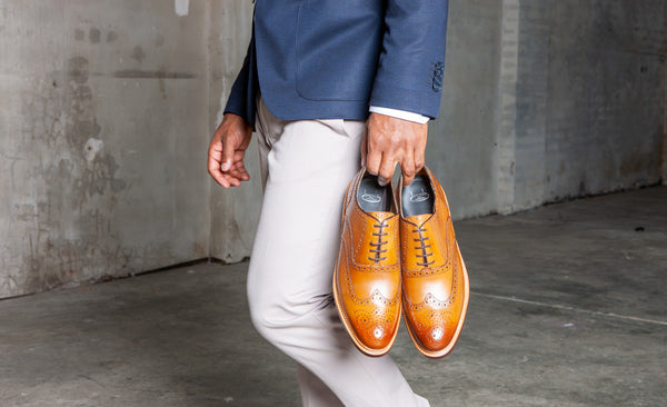 Brando Brogue Shoe - Black – youngsoles.com.au