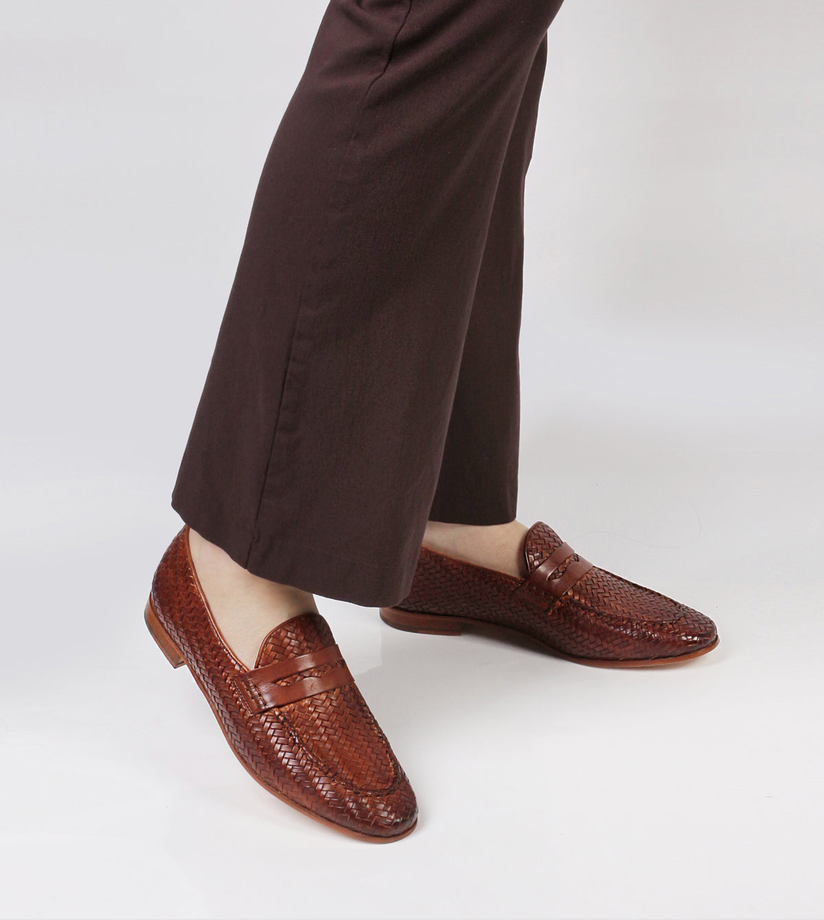 Light Brown Leather Loafers