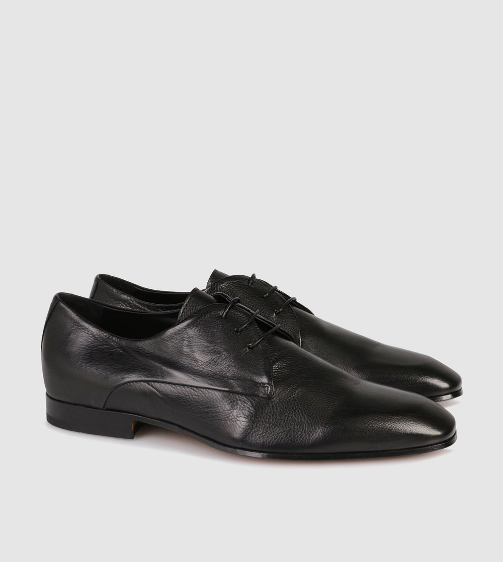 Black Leather Lace Ups