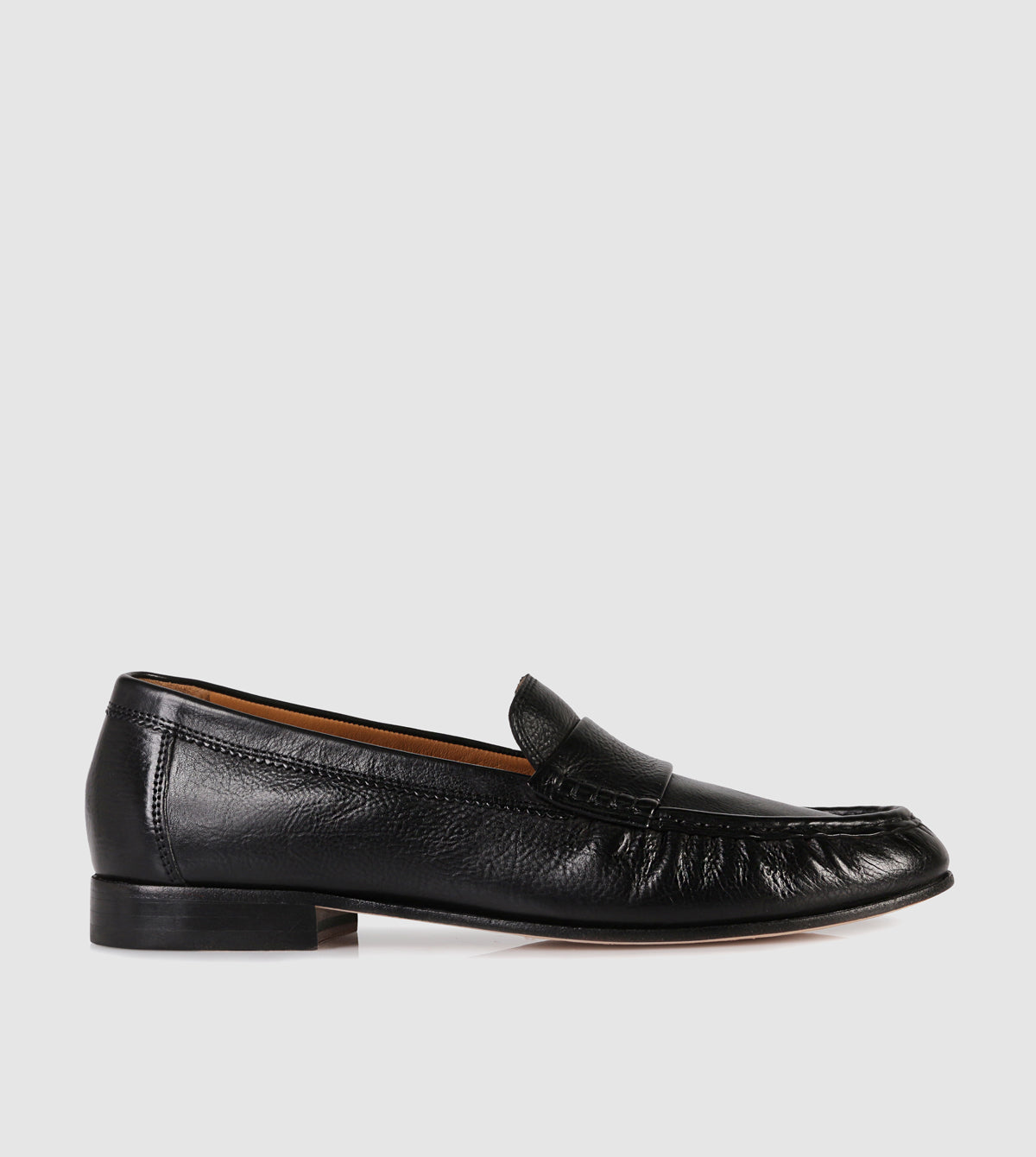 Black Leather Loafers